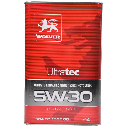 Моторное масло Wolver UltraTec 5W-30 4 л на Seat Cordoba