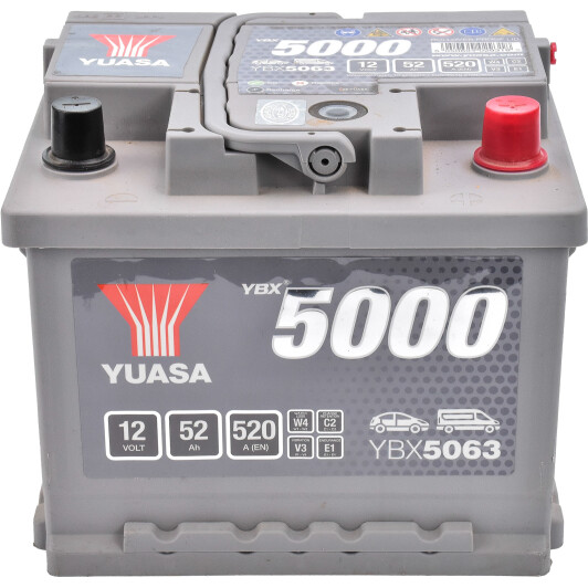 Акумулятор Yuasa 6 CT-52-R YBX 5000 YBX5063