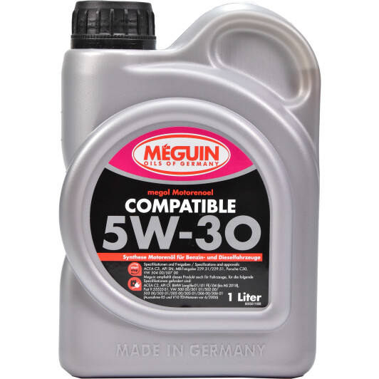 Моторна олива Meguin Compatible 5W-30 1 л на Skoda Felicia