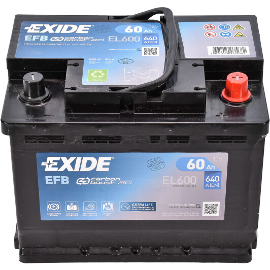 Акумулятор Exide 6 CT-60-R Start-Stop EFB EL600