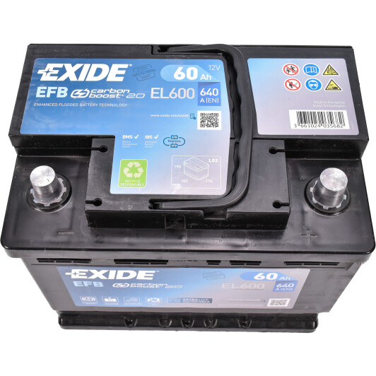 Акумулятор Exide 6 CT-60-R Start-Stop EFB EL600