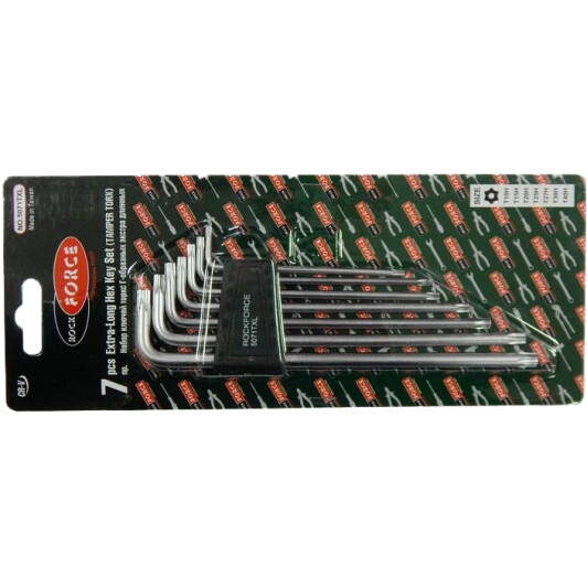 Набор ключей TORX Rockforce RF-5071TXL T10H-T40H 7 шт