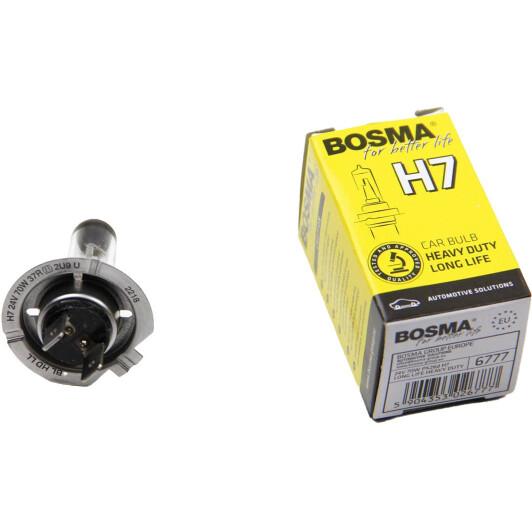 Автолампа Bosma Long Life Heavy Duty H7 PX26d 70 W 6777