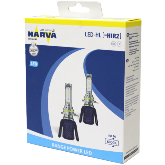 Автолампа Narva Range Power LED HIR2 PX22d 16 W белая 18015