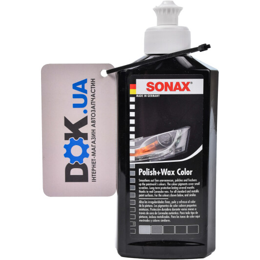 Кольоровий поліроль для кузова Sonax Polish & Wax Color NanoPro чорний 250 мл