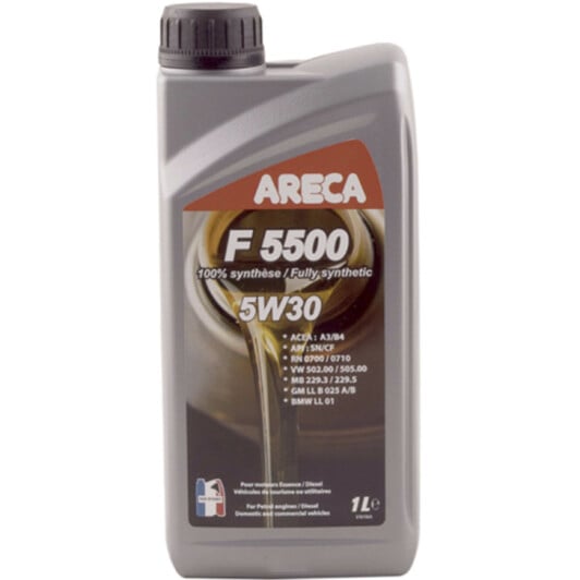 Моторное масло Areca F5500 5W-30 1 л на Kia Retona