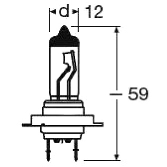 Автолампа Osram AllSeason H7 PX26d 55 W прозрачная 64210ALL-HCB