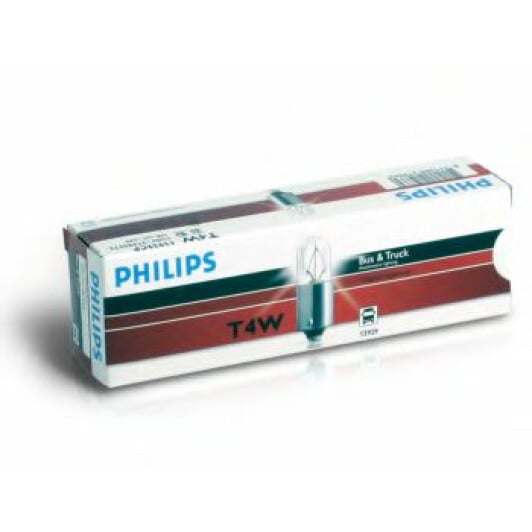 Автолампа Philips MasterLife T4W BA9s 4 W прозора 13929MLCP