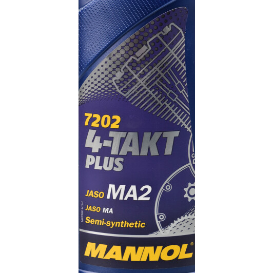 4T Mannol 4-Takt Plus 10W-40, 1 л (MN7202-1) моторна олива 4T 1 л