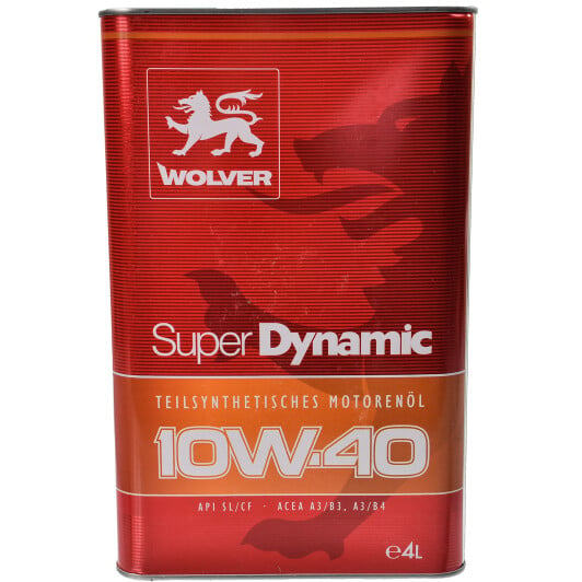 Моторное масло Wolver Super Dynamic 10W-40 4 л на Nissan Serena