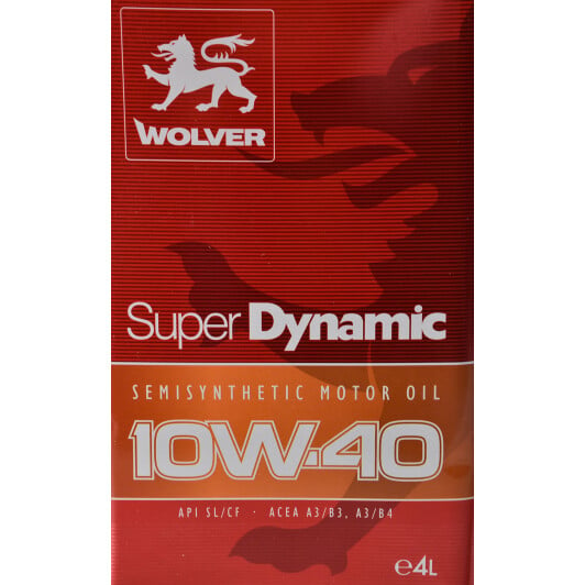 Моторное масло Wolver Super Dynamic 10W-40 4 л на Skoda Rapid
