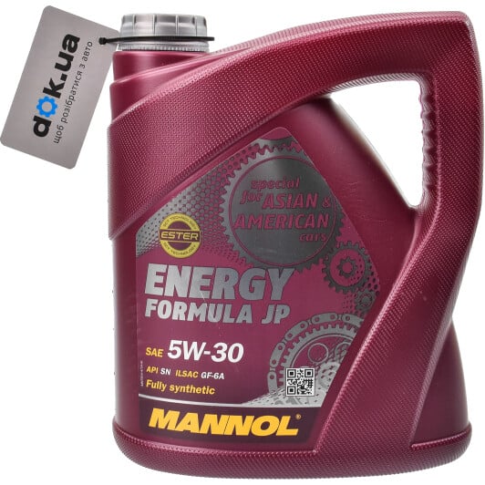 Моторное масло Mannol Energy Formula JP 5W-30 4 л на Jaguar XF