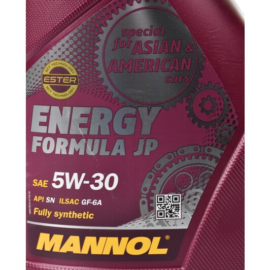 Моторна олива Mannol Energy Formula JP 5W-30 4 л на Moskvich 2141