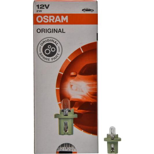 Автолампа Osram Original BAX BX8,5d 2 W прозора 2722MFX