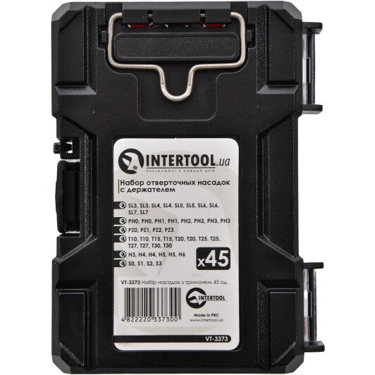 Набір бит з тримачем Intertool VT-3373 44 шт.
