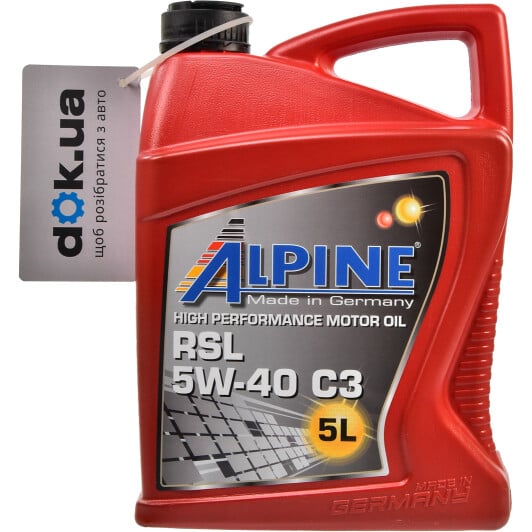 Моторна олива Alpine RSL C3 5W-40 5 л на Hyundai i20