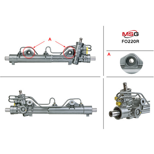 Рулевая рейка MSG Rebuilding fo220r для Ford Ka