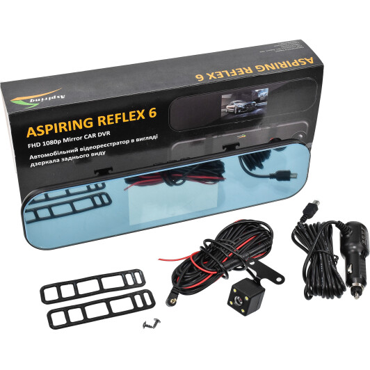 Відеореєстратор дзеркало Aspiring Reflex 6