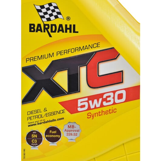 Моторное масло Bardahl XTC 5W-30 4 л на Peugeot 305