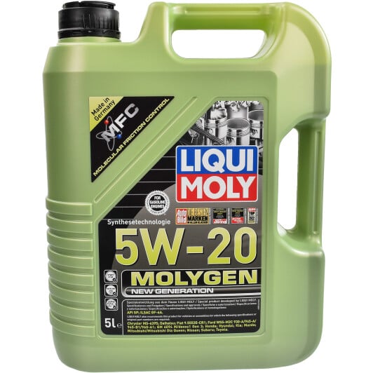 Моторна олива Liqui Moly Molygen New Generation 5W-20 5 л на Skoda Rapid