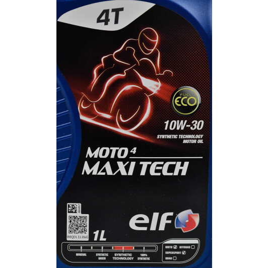 Elf Moto 4 Maxi Tech 10W-30 моторна олива 4T