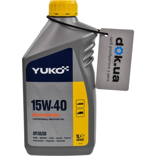 Моторна олива Yuko Dynamic 15W-40 1 л на Ford Fiesta
