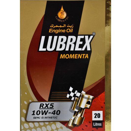 Моторное масло Lubrex Momenta RX5 10W-40 20 л на Toyota Alphard