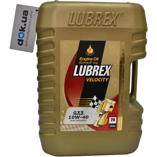 Моторное масло Lubrex Velocity GX5 10W-40 20 л на Opel Vivaro