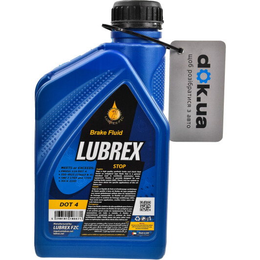 Гальмівна рідина Lubrex Brake Fluid DOT 4