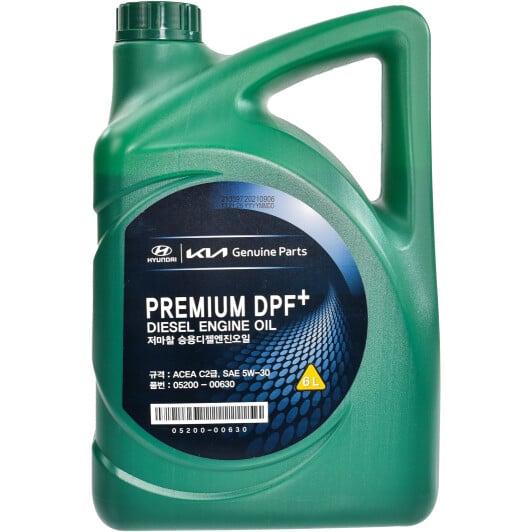 Моторное масло Hyundai Premium DPF+ 5W-30 6 л на Chevrolet Lacetti