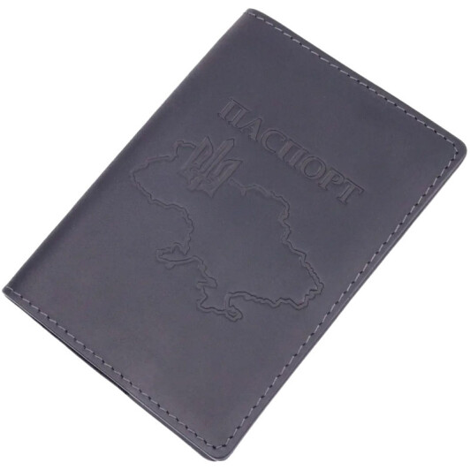 Обложка для паспорта Grande Pelle Карта 16770 черный