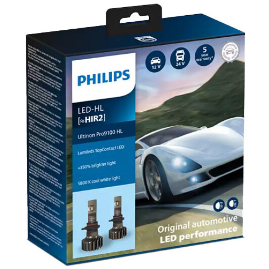 Автолампа Philips Ultinon Pro9100 HIR2 PX22d 20 W 11012U91X2