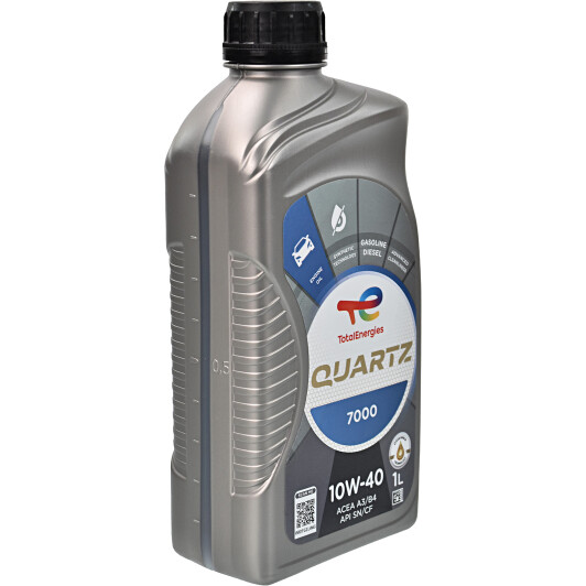 Моторное масло Total Quartz 7000 10W-40 1 л на Lada 2110