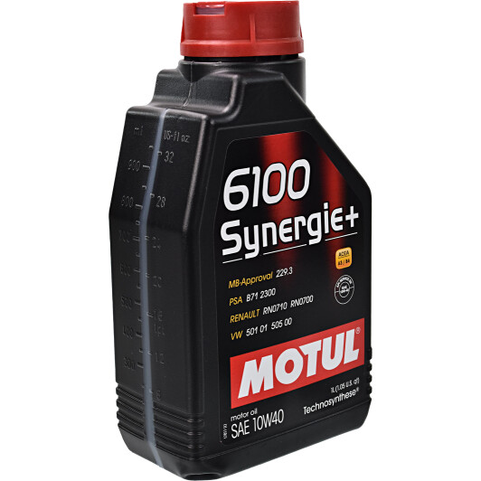 Моторное масло Motul 6100 Synergie+ 10W-40 для Skoda Rapid 1 л на Skoda Rapid