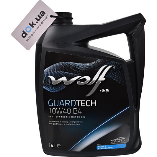 Моторное масло Wolf Guardtech B4 10W-40 4 л на Audi Q3