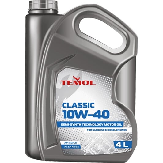 Моторна олива TEMOL Classic 10W-40 4 л на Skoda Roomster