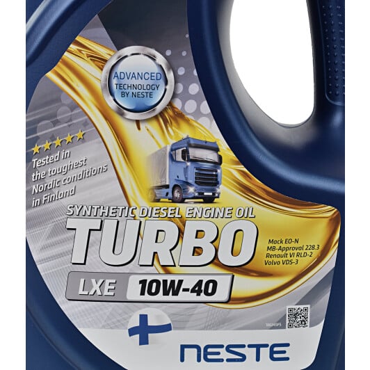 Моторна олива Neste Turbo LXE 10W-40 4 л на Volvo S70