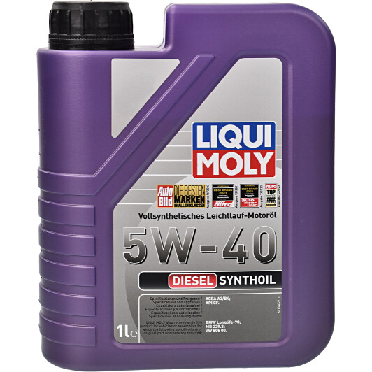 Моторное масло Liqui Moly Diesel Synthoil 5W-40 1 л на Honda Jazz