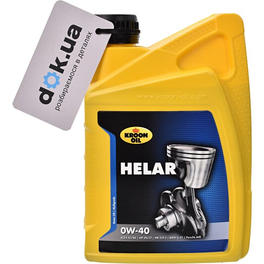 Моторное масло Kroon Oil Helar 0W-40 1 л на Opel Tigra