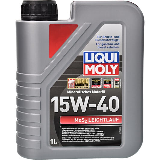 Моторное масло Liqui Moly MoS2 Leichtlauf 15W-40 1 л на Dodge Charger