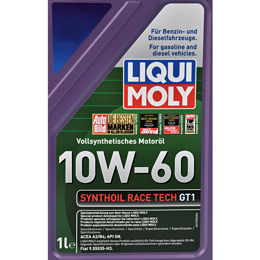 Моторна олива Liqui Moly Synthoil Race Tech GT1 10W-60 1 л на Toyota Celica