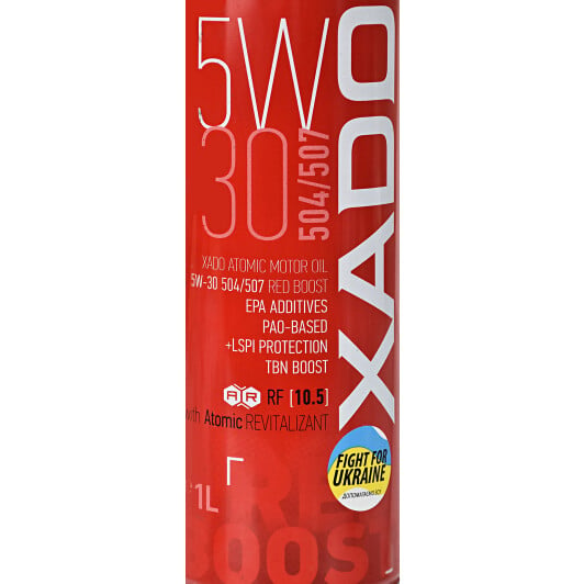 Моторна олива Xado Atomic Oil 504/507 Red Boost 5W-30 1 л на Skoda Superb