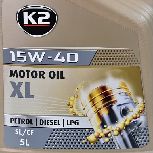 Моторное масло K2 XL 15W-40 5 л на Peugeot 307