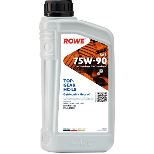 Трансмісійна олива Rowe GL-4 GL-5 GL-5 LS 75W-90 синтетична