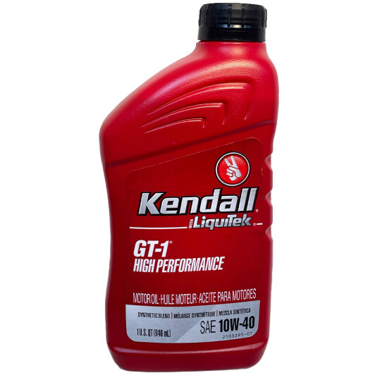 Моторна олива Kendall GT-1 High Performance Motor Oil with LiquiTek 10W-40 0.946 л на Honda CRX