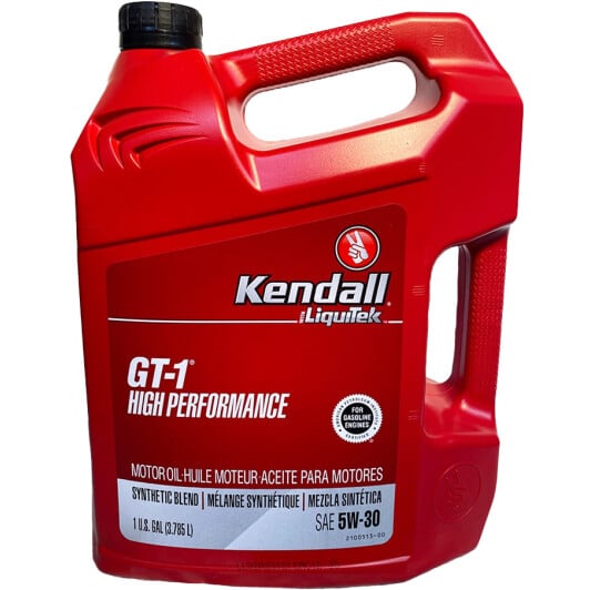 Моторна олива Kendall GT-1 High Performance Motor Oil with LiquiTek 5W-30 3,78 л на Kia Shuma