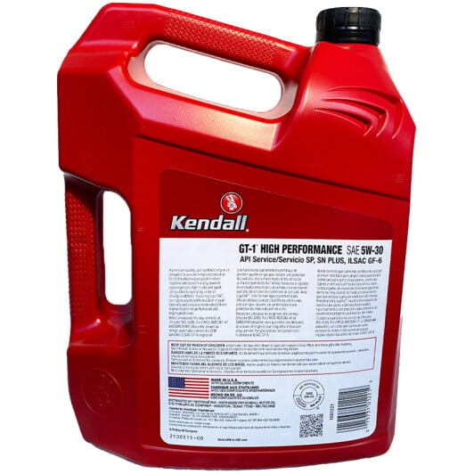 Моторное масло Kendall GT-1 High Performance Motor Oil with LiquiTek 5W-30 3,78 л на Ford EcoSport