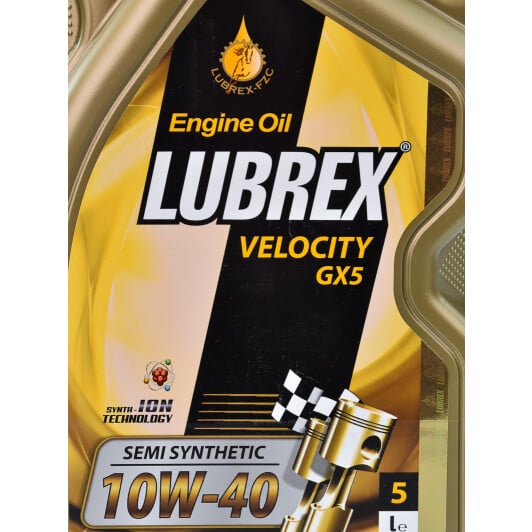 Моторное масло Lubrex Velocity GX5 10W-40 5 л на Jaguar XJS