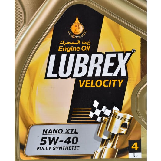 Моторное масло Lubrex Velocity Nano XTL 5W-40 4 л на Hyundai Tucson
