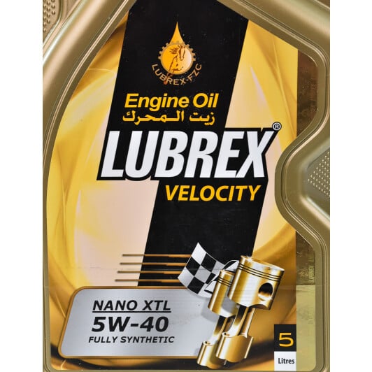 Моторна олива Lubrex Velocity Nano XTL 5W-40 5 л на Nissan Tiida